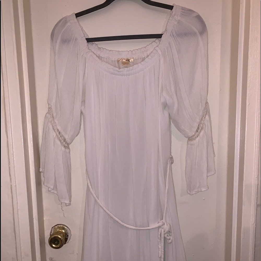 White off the shoulder dress